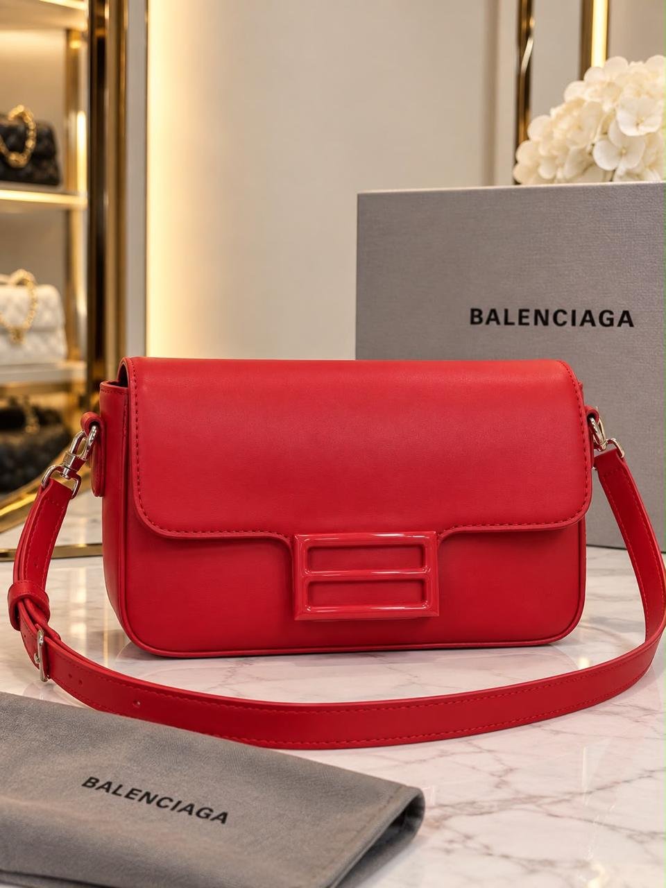 Cartera Tipo Balenciaga Ultima Unidad — Rojo